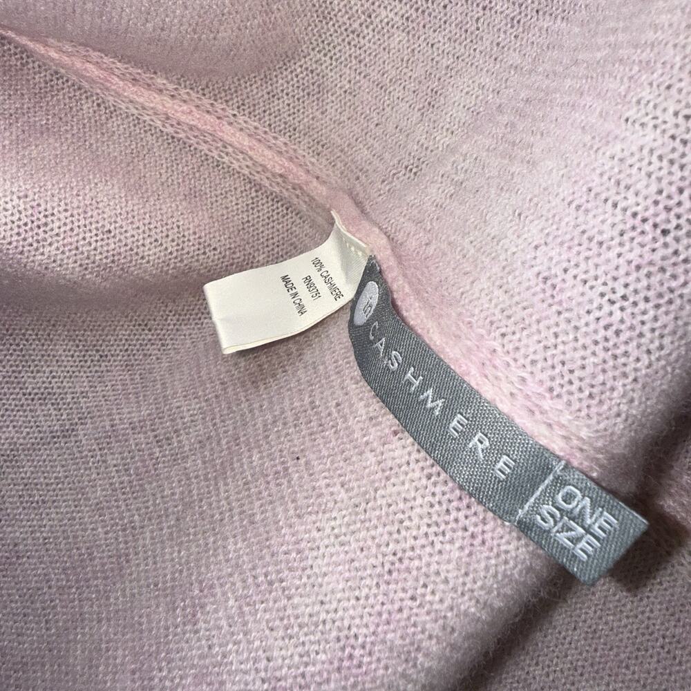 In Cashmere Women’s Pink Scarf Wrap Shawl 20x34 - Picture 4 of 4
